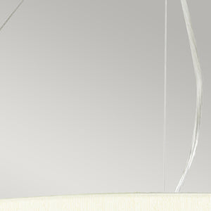 Designer's Lightbox Pendant from the Pearce range. Pearce 30" Pendant with Polished Chrome Ceiling Pan Product Code = DL-PEARCE30-7LT-IV-PC