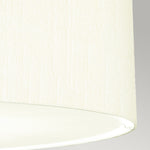 Designer's Lightbox Pendant from the Pearce range. Pearce 30" Pendant with Polished Chrome Ceiling Pan Product Code = DL-PEARCE30-7LT-IV-PC