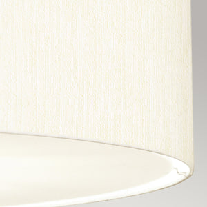 Designer's Lightbox Pendant from the Pearce range. Pearce 34" Pendant with Polished Chrome Ceiling Pan Product Code = DL-PEARCE34-7LT-IV-PC