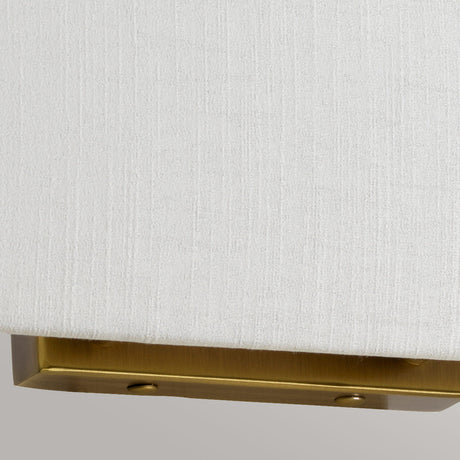 Designer's Lightbox Riley Large Rectangular Wall Light with Aged Brass Back Plate DL-RILEY-L-IV-AB