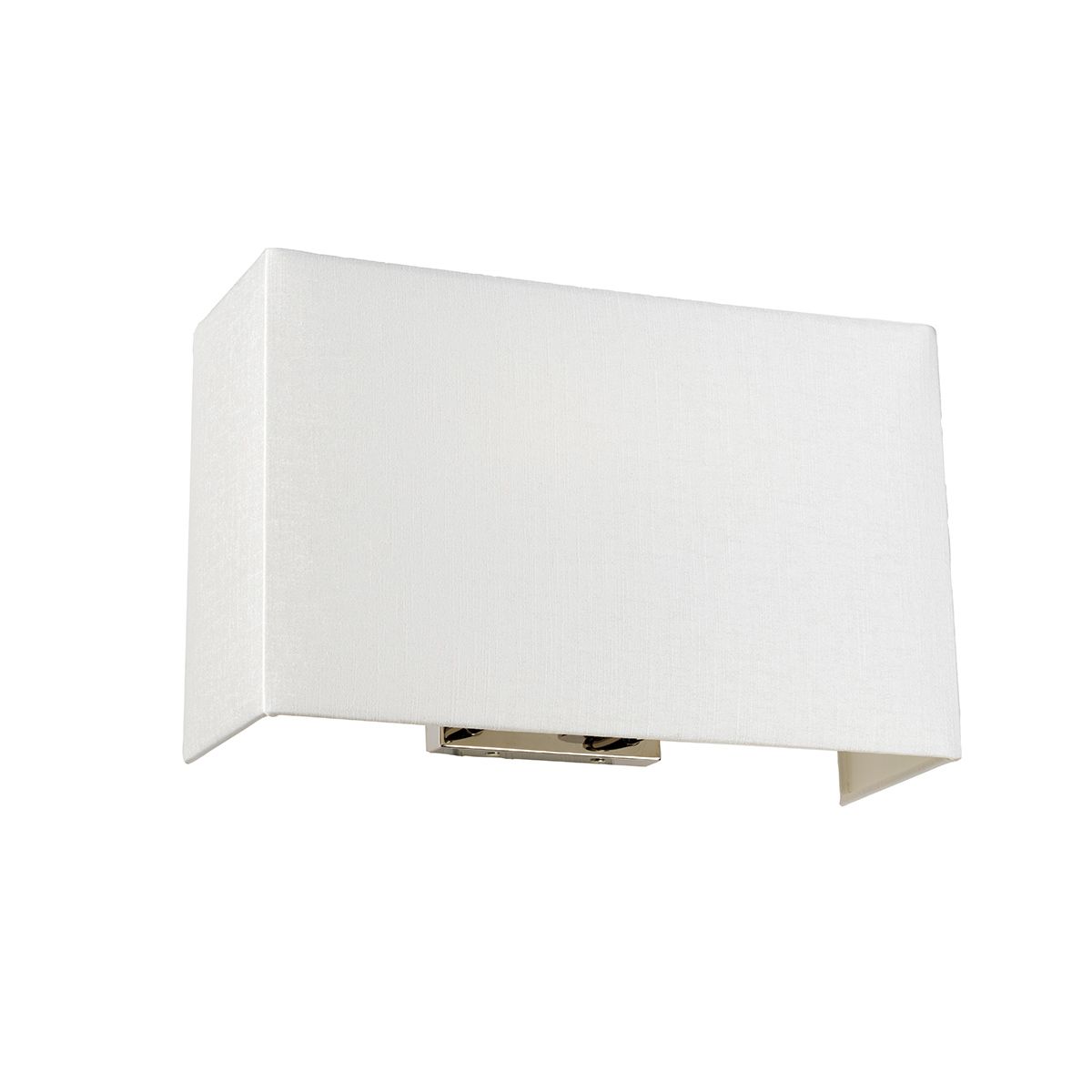 Designer's Lightbox Riley Large Rectangular Wall Light with Polished Chrome Back Plate – SKU DL-RILEY-L-IV-PC