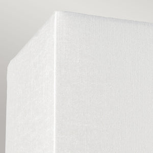 Designer's Lightbox Riley Large Rectangular Wall Light with Polished Chrome Back Plate DL-RILEY-L-IV-PC