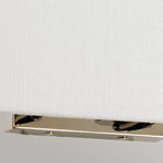 Designer's Lightbox Riley Large Rectangular Wall Light with Polished Chrome Back Plate DL-RILEY-L-IV-PC
