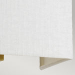 Designer's Lightbox Riley Medium Rectangular Wall Light with Aged Brass Back Plate DL-RILEY-M-IV-AB