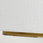 Designer's Lightbox Riley Medium Rectangular Wall Light with Aged Brass Back Plate DL-RILEY-M-IV-AB