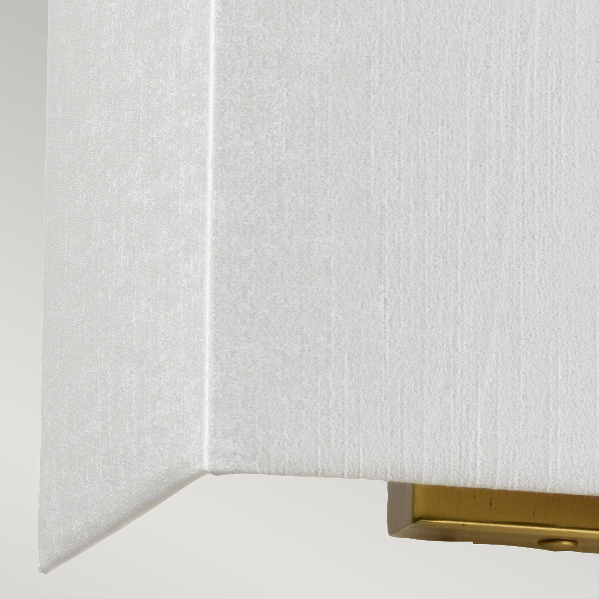 Designer's Lightbox Riley Medium Rectangular Wall Light with Aged Brass Back Plate DL-RILEY-M-IV-AB