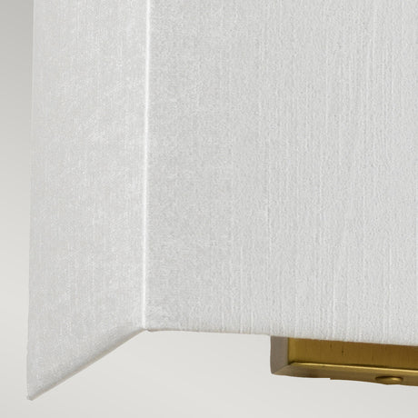 Designer's Lightbox Riley Medium Rectangular Wall Light with Aged Brass Back Plate DL-RILEY-M-IV-AB