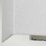 Designer's Lightbox Riley Medium Rectangular Wall Light with Polished Chrome Back Plate DL-RILEY-M-IV-PC