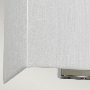 Designer's Lightbox Riley Medium Rectangular Wall Light with Polished Chrome Back Plate DL-RILEY-M-IV-PC