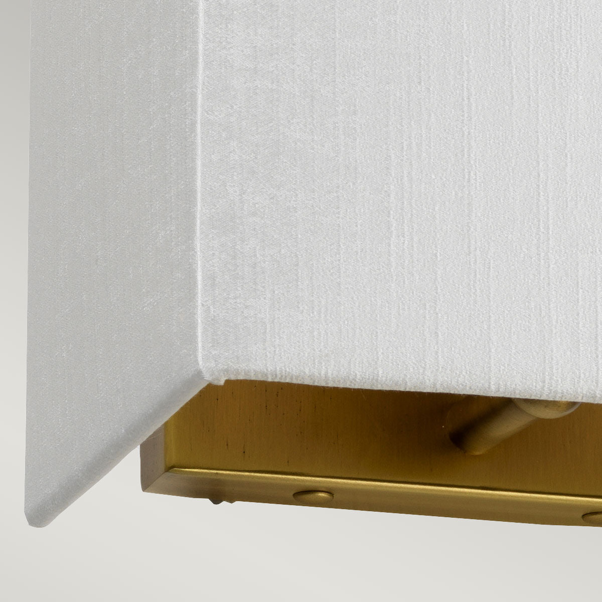 Designer's Lightbox Riley Small Rectangular Wall Light with Aged Brass Back Plate DL-RILEY-S-IV-AB