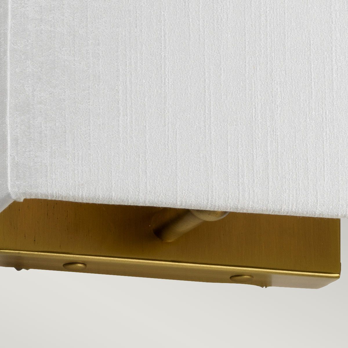 Designer's Lightbox Riley Small Rectangular Wall Light with Aged Brass Back Plate – SKU DL-RILEY-S-IV-AB