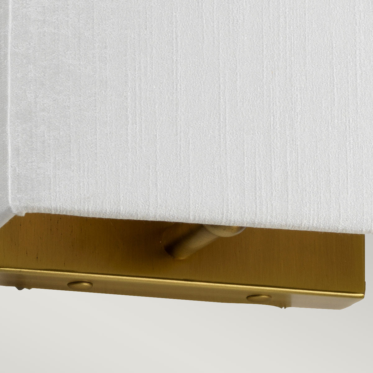 Designer's Lightbox Riley Small Rectangular Wall Light with Aged Brass Back Plate DL-RILEY-S-IV-AB