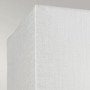 Designer's Lightbox Riley Small Rectangular Wall Light with Polished Chrome Back Plate DL-RILEY-S-IV-PC