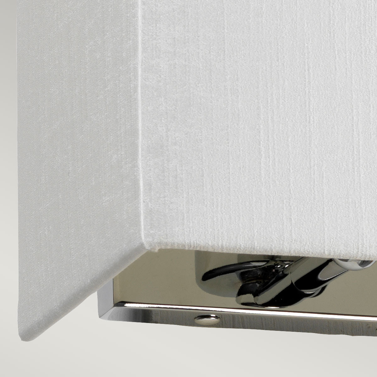 Designer's Lightbox Riley Small Rectangular Wall Light with Polished Chrome Back Plate DL-RILEY-S-IV-PC