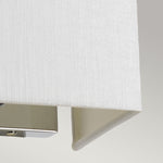 Designer's Lightbox Riley Small Rectangular Wall Light with Polished Chrome Back Plate DL-RILEY-S-IV-PC