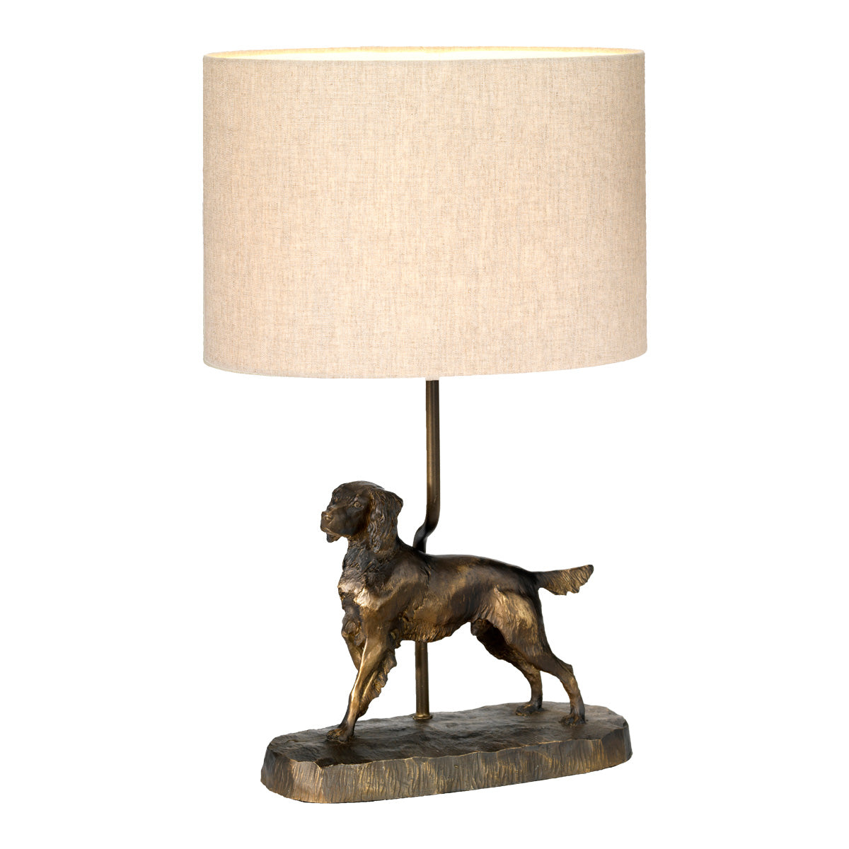 Designer's Lightbox Table Lamp from the Rufus range. Rufus 1 Light Table lamp with Oval Shade Product Code = DL-RUFUS-TL