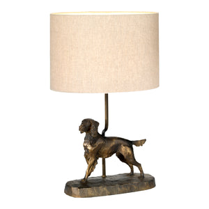 Designer's Lightbox Table Lamp from the Rufus range. Rufus 1 Light Table lamp with Oval Shade Product Code = DL-RUFUS-TL
