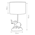 Designer's Lightbox Table Lamp from the Sabi range. Sabi 1 Light Table Lamp with Oval Shade – SKU DL-SABI-TL