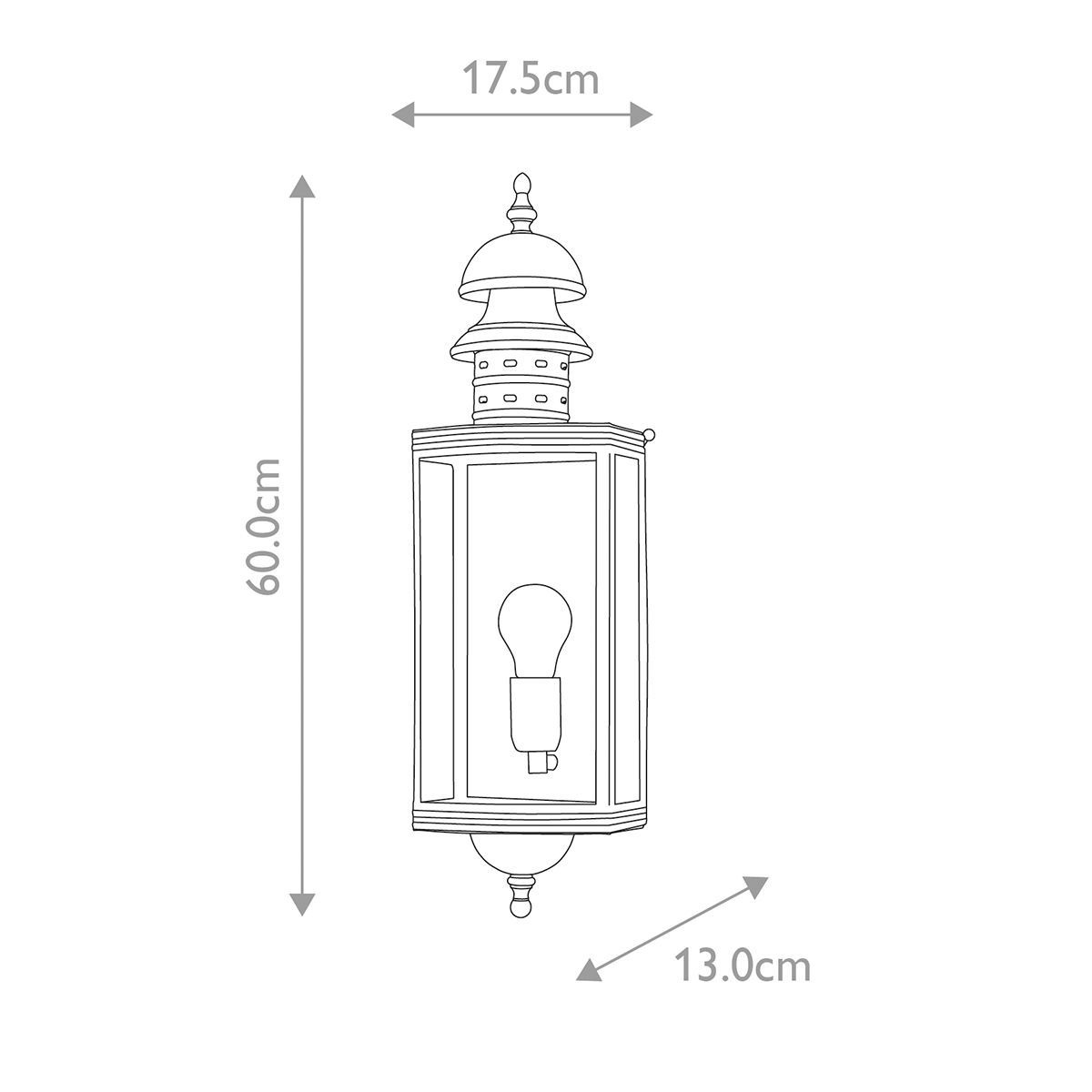 Elstead Lighting Outdoor Wall Light from the Downing Street range. Downing Street 1-light Wall Lantern – SKU DOWNING-STREET
