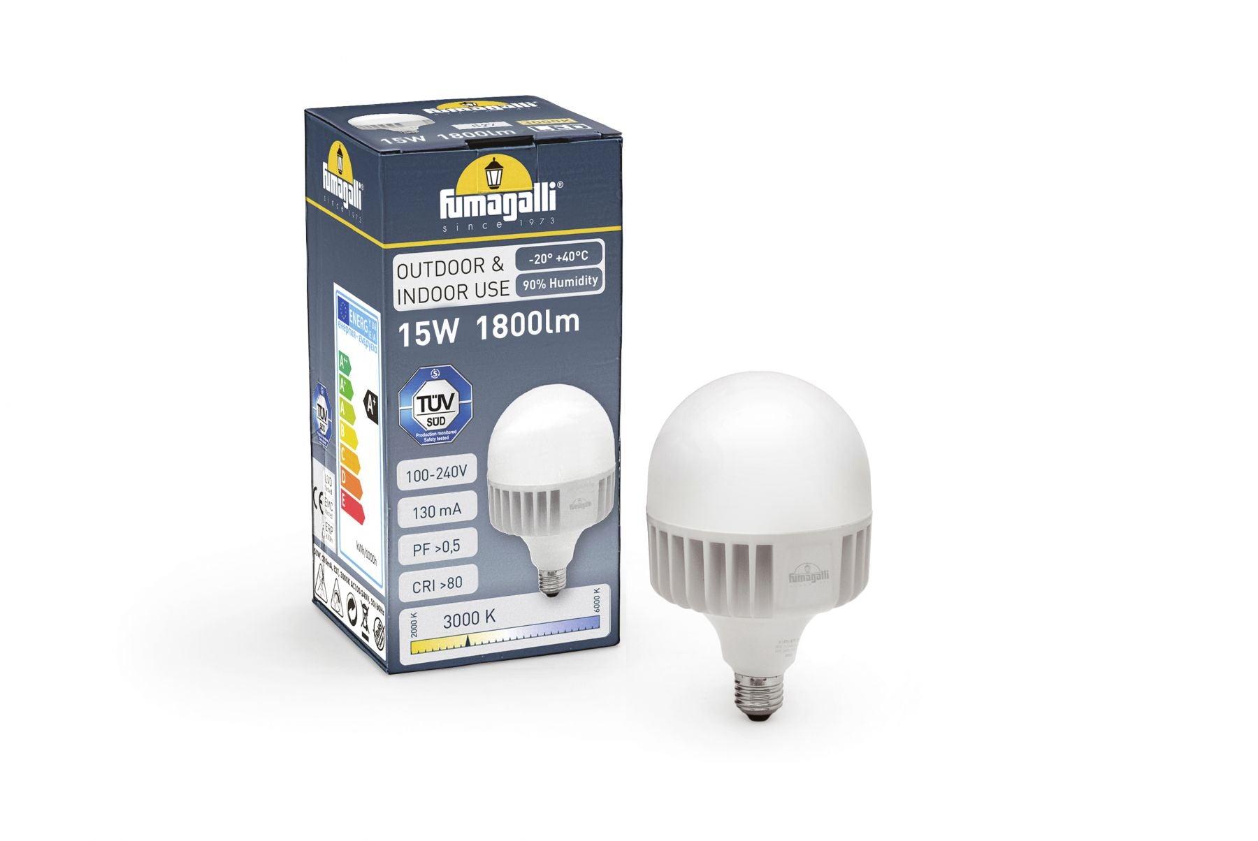 Magnalux E27 15W LED 3K Bulb Part Number - H3.LED.HIP.3K