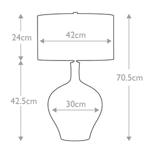Elstead Lighting Table Lamp from the Eden Park range. Eden Park 1 Light Table Lamp Product Code = EDEN-PARK-TL