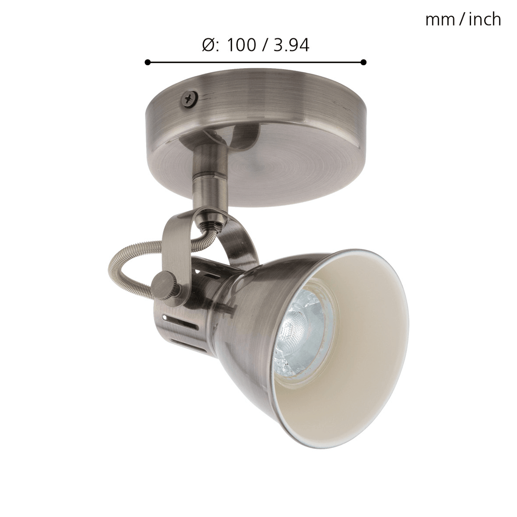 EGLO 96552 - EGLO Lighting Indoor Spot SERAS - 96552 1X3W Warranty = 2 years / 5 years bulb