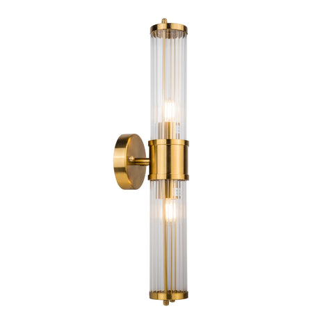 Magnalux ELE02BBWL Eleanor 2 Light Brushed Brass IP44 Bathroom Wall Light