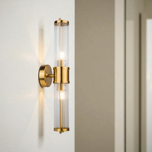 Magnalux ELE02BBWL Eleanor 2 Light Brushed Brass IP44 Bathroom Wall Light