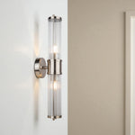 Magnalux ELE02SCWL Eleanor 2 Light Satin Chrome IP44 Bathroom Wall Light