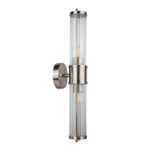 Magnalux ELE02SCWL Eleanor 2 Light Satin Chrome IP44 Bathroom Wall Light