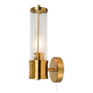 Magnalux Eleanor Brushed Brass IP44 Bathroom Wall Light Part Number - ELE01BBWL