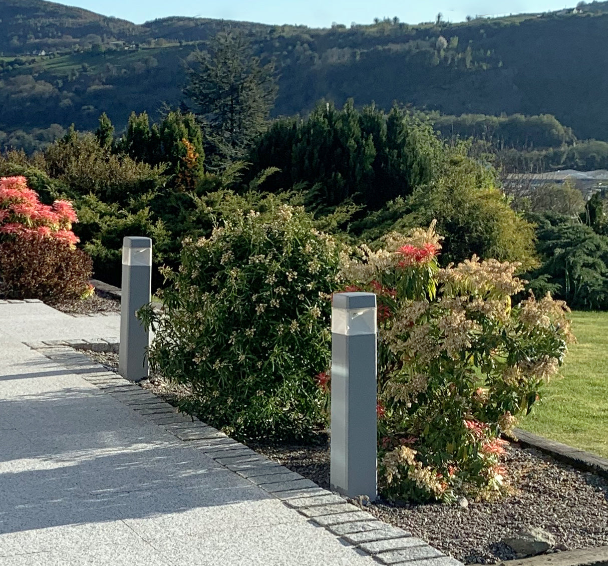 Magnalux Elisa 800mm Black Clear LED 10W CCT Bollard Post Light Part Number - ELISA800/LED10BL