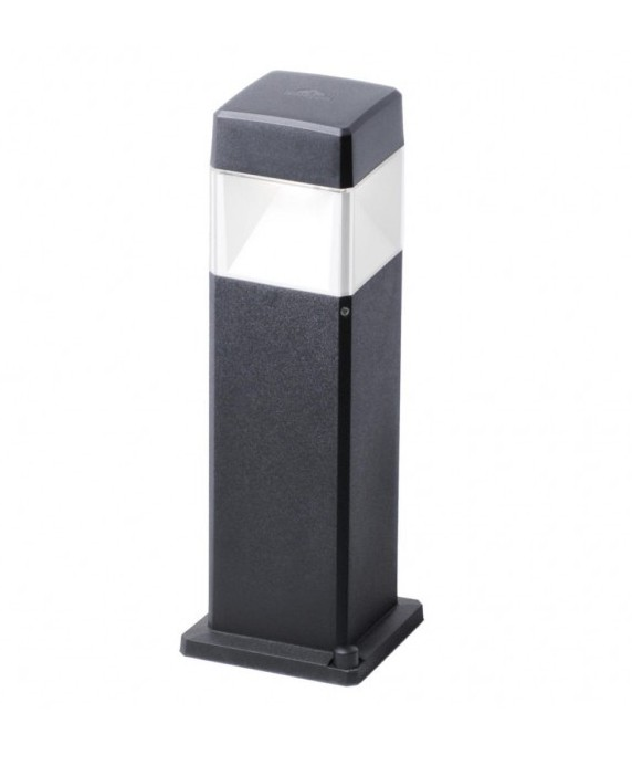 Magnalux Elisa 500 10W CCT Black Clear LED Bollard Post Light Part Number - ELISA500/LED10BL