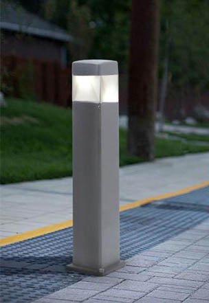 Magnalux Elisa 800mm Grey Clear LED 10WCCT  Bollard Post Light Part Number - ELISA800/LED10GY