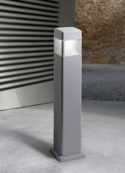 Magnalux Elisa 800mm Black Clear LED 10W CCT Bollard Post Light Part Number - ELISA800/LED10BL