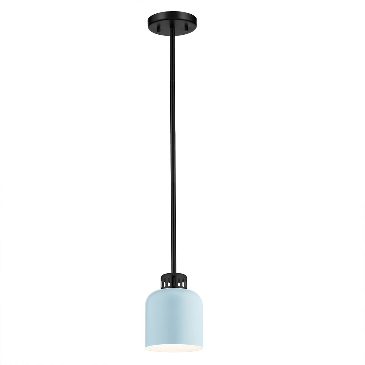 Elestead Lighting ELS-YORK-MP-BLK-PB 1 Light York Duo-Mount Pendant