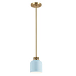 Elestead Lighting ELS-YORK-MP-PNBR-PB 1 Light York Duo-Mount Pendant