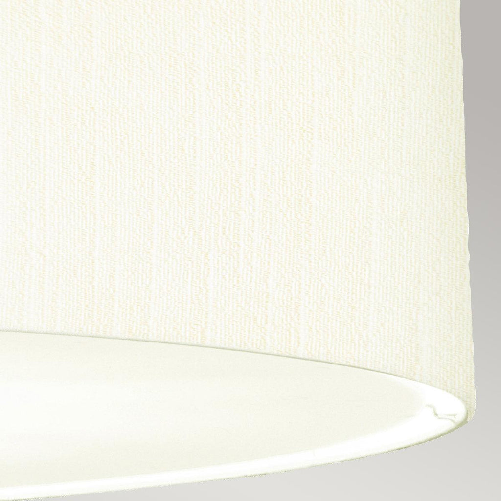 Elstead Lighting DL-PEARCE30-7LT-IV-AB - Designer's Lightbox Pendant from the Pearce range. Pearce 30" Pendant with Aged Brass Ceiling Pan Product Code = DL-PEARCE30-7LT-IV-AB