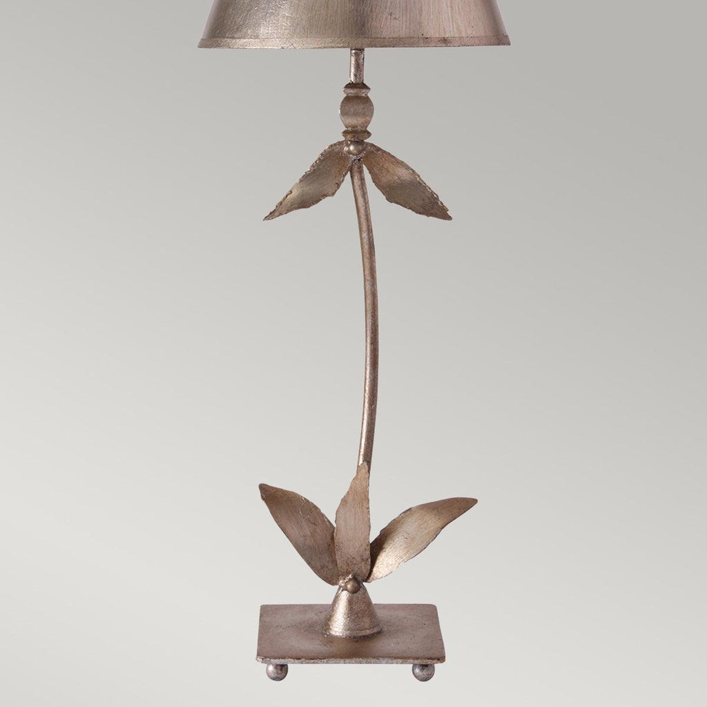 Elstead Lighting FB-REDBELL-TL-SV - Flambeau Table Lamp from the Red Bell range. Red Bell 1 Light Table Lamp - Silver Leaf Product Code = FB-REDBELL-TL-SV