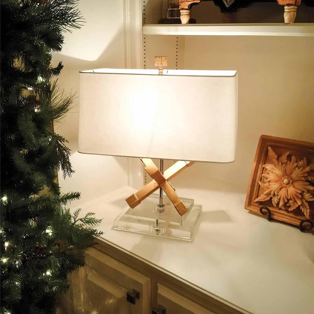 Elstead Lighting GN-JACKSON-SQUARE-TL - Gilded Nola Table Lamp from the Jackson Square range. Jackson Square 1 Light Table Lamp Product Code = GN-JACKSON-SQUARE-TL