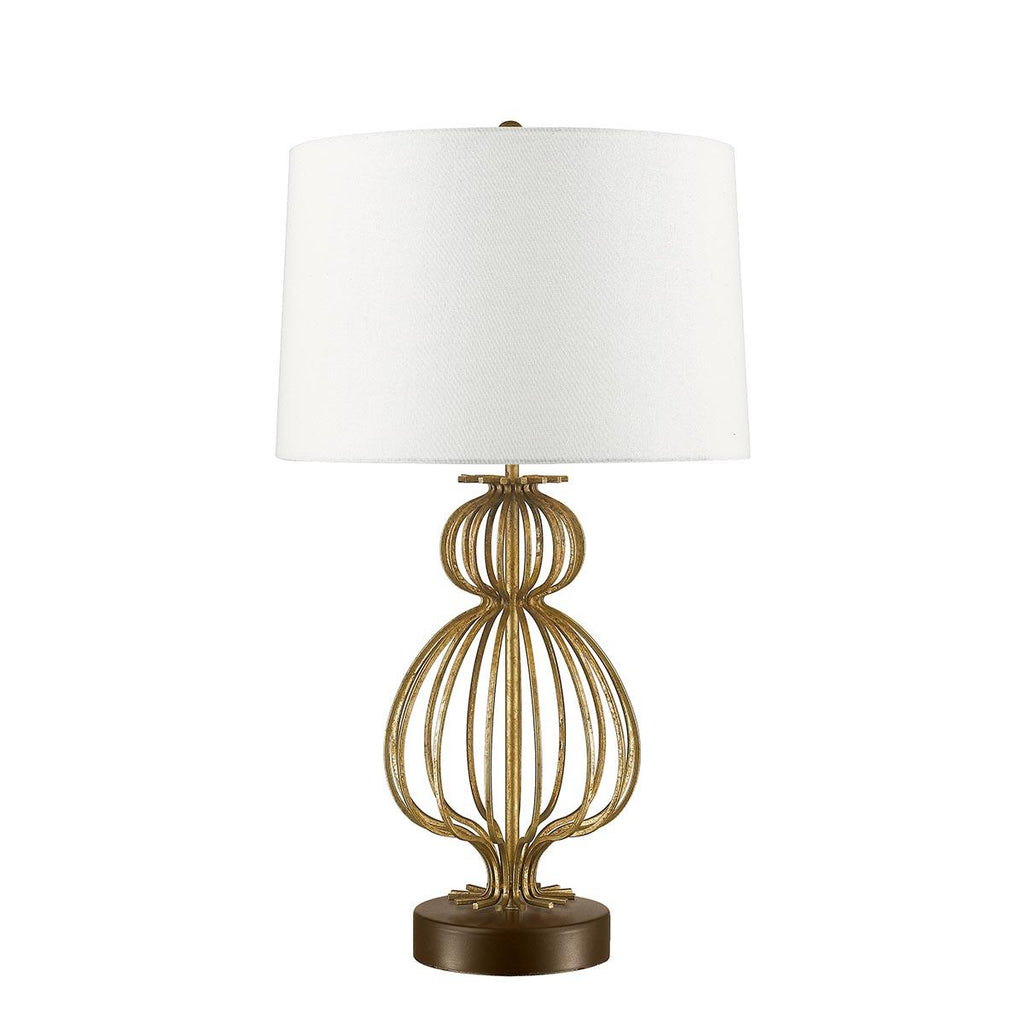 Elstead Lighting GN-LAFITTE-TL-GD - Gilded Nola Table Lamp from the Lafitte range. Lafitte 1 Light Table Lamp - Distressed Gold Product Code = GN-LAFITTE-TL-GD