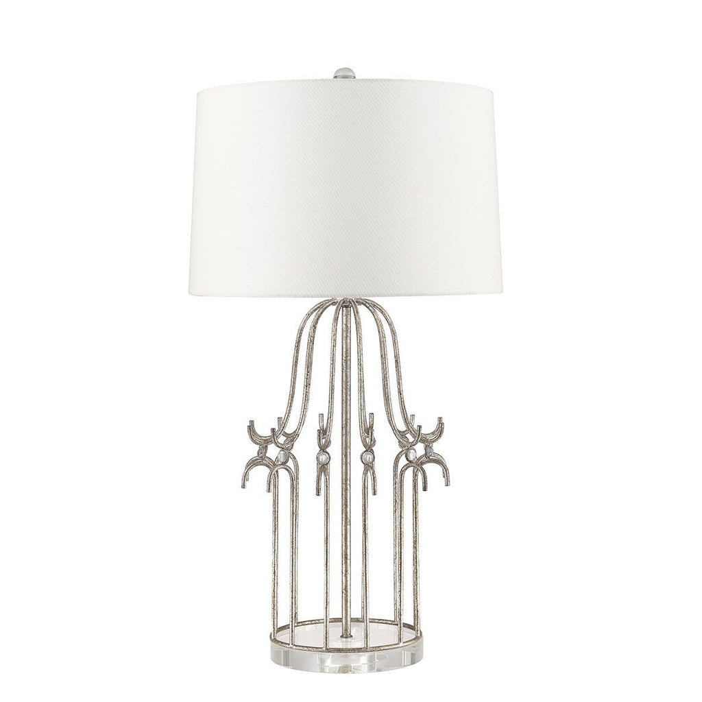 Elstead Lighting GN-STELLA-TL-SV - Gilded Nola Table Lamp from the Stella range. Stella 1 Light Table Lamp - Distressed Silver Product Code = GN-STELLA-TL-SV