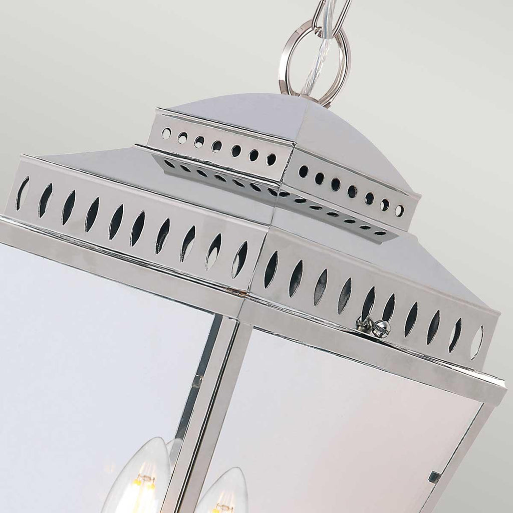 Elstead Lighting MANSION-HOUSE8-PN - Elstead Lighting Outdoor Hanging from the Mansion House range. Mansion House 3 Light Chain Lantern Product Code = MANSION-HOUSE8-PN