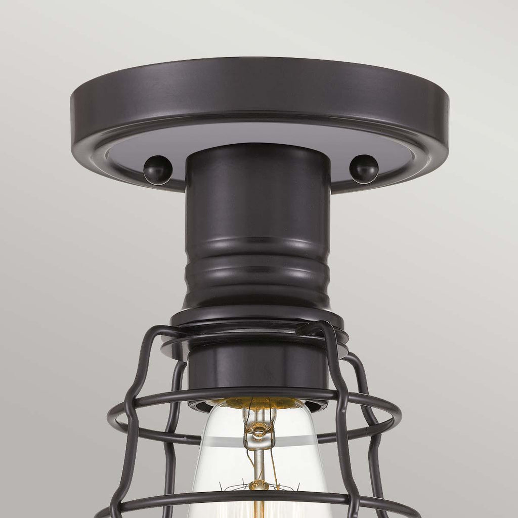 Elstead Lighting QZ-MIXON-SF-PN - Quoizel Ceiling Semi-Flush from the Mixon range. Mixon 1 Light Semi-Flush Product Code = QZ-MIXON-SF-PN