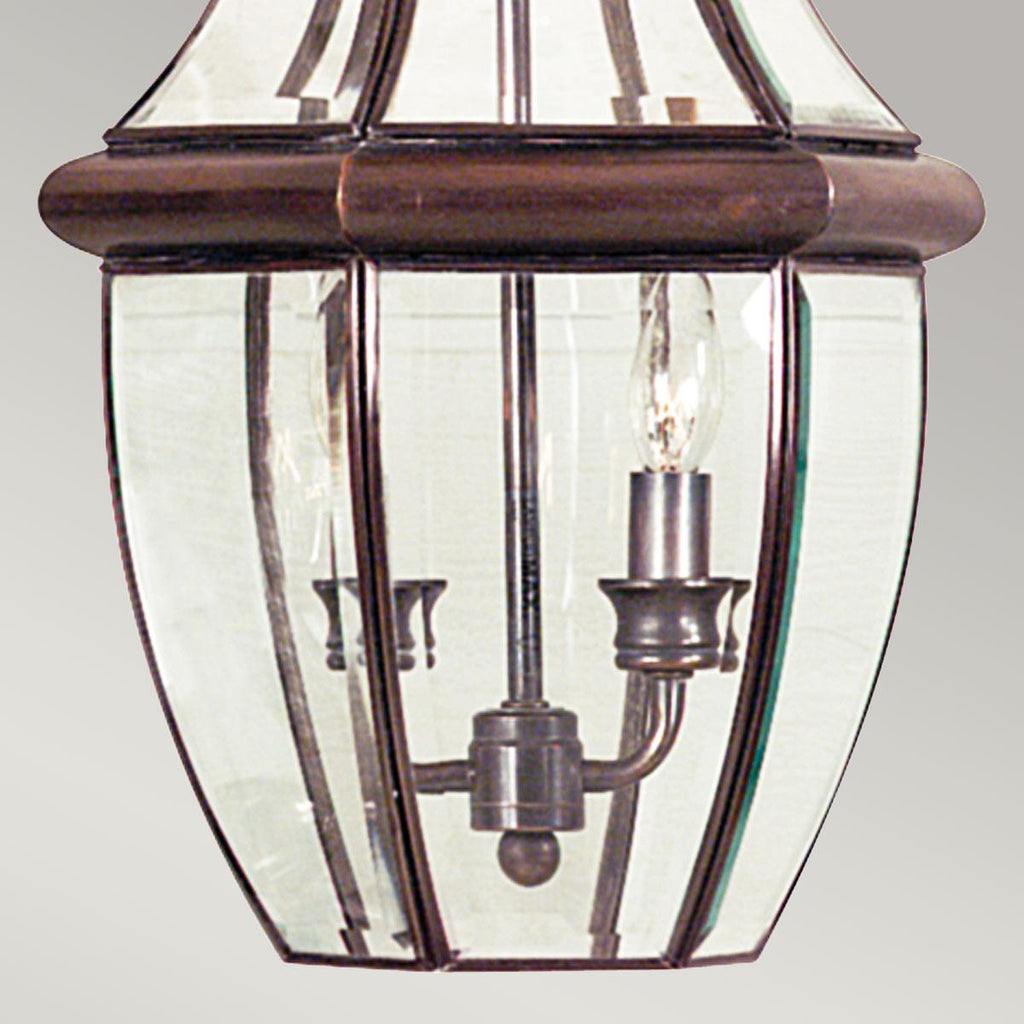 Elstead Lighting QZ-NEWBURY8-L-AC - Quoizel Outdoor Hanging from the Newbury range. Newbury 2 Light Large Chain Lantern Product Code = QZ-NEWBURY8-L-AC