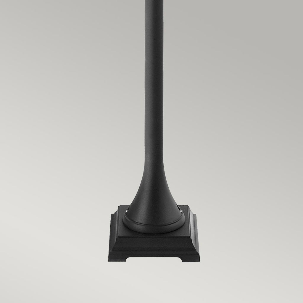 Elstead Lighting T4-BLACK - Norlys Pillar Lantern from the Turin range. Turin 1 Light Pillar - Black Product Code = T4-BLACK