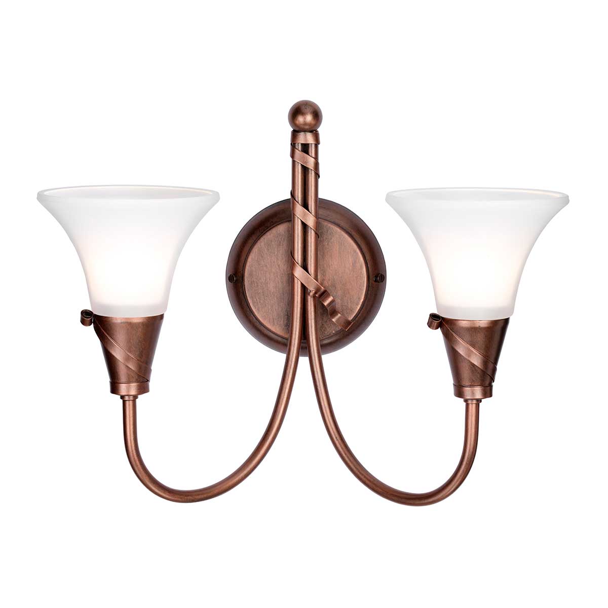 Elstead Lighting Wall Light from the Emily range. Emily 2 Light Wall Light Product Code = EM2-COPPER