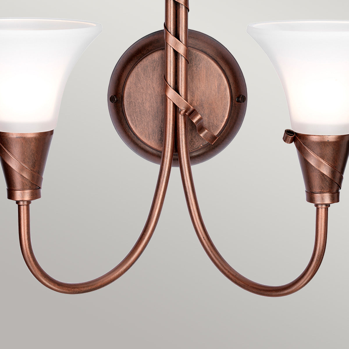 Elstead Lighting Wall Light from the Emily range. Emily 2 Light Wall Light Product Code = EM2-COPPER