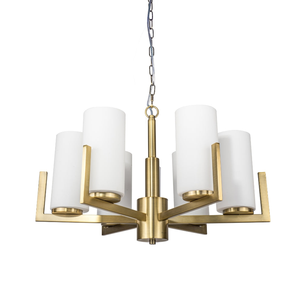 Magnalux Empire 6 Light Brushed Bronze Ceiling Light Part Number - EMP06BBZ