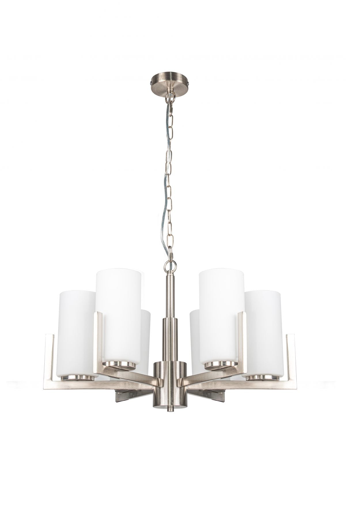 Magnalux Empire 6 Light Satin Chrome Ceiling Fitting Part Number - EMP06SC